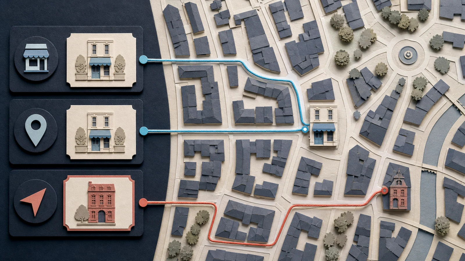 Trois plaques d'identification presque identiques révèlent un léger écart d'alignement.